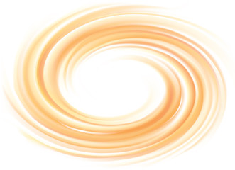 Vector light orange background of swirling texture