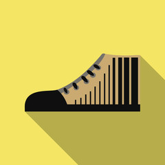 Sneakers. Sneakers in flat style. Sneakers top view. Fashion sneakers . Vector illustration