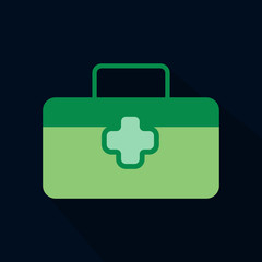 First aid Icon in trendy flat style isolated on background. Medical symbol for your web site design, logo, app, UI. Vector illustration