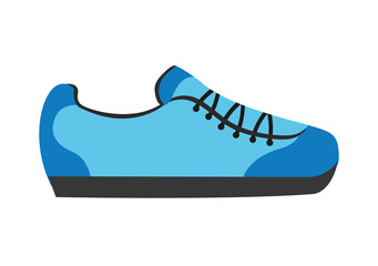 sport shoe isolated icon vector illustration thin line