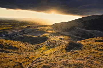 Foto op Plexiglas Dramatic Sunset over British Countryside © Eddie Cloud