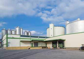 Fototapeta premium Industrieanlage, Stärkefabrik 