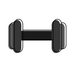 weight lifting device icon vector illustration design