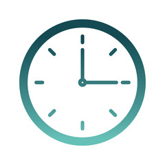 time clock isolated icon vector illustration design