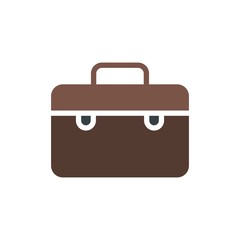 briefcase, portfolio flat vector icon