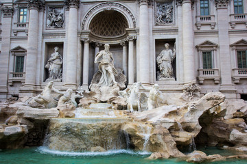 Fototapeta na wymiar Trevi Fountain Fontana di Trevi in Rome Italy