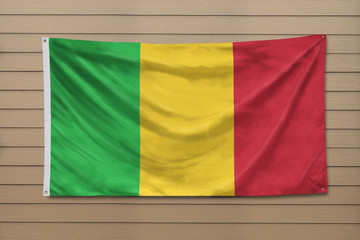 Mali Flag hanging on a wall