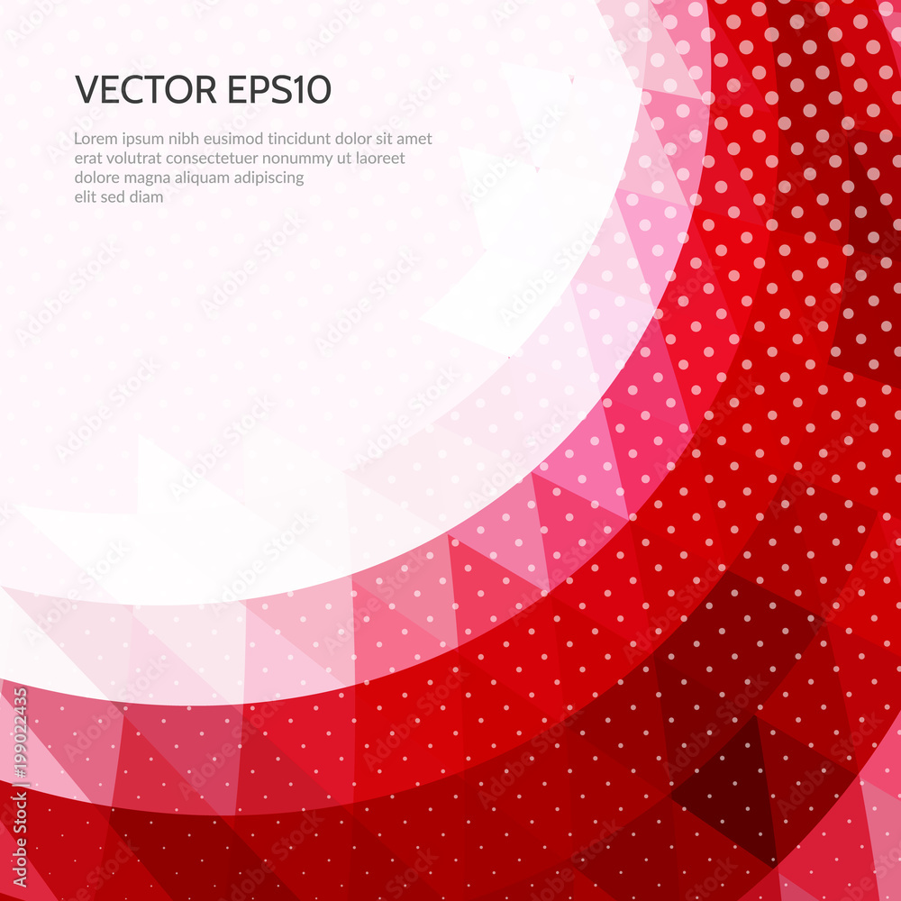 Poster triangular pattern for your business design.