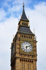 Fototapeta na wymiar Big Bens clock face.