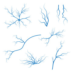 Veins icon set