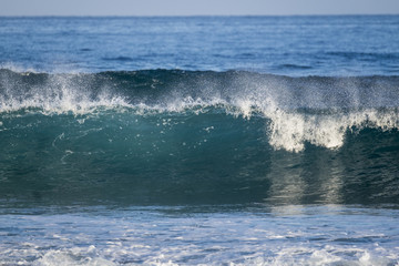 big waves close up