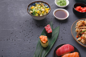 Japanese style food, restaurant serving