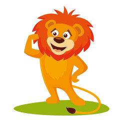 Wild animals. Lion Wildlife Vector