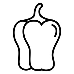 pepper vegetable healthy food vector illustration design