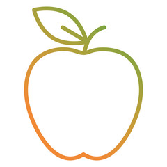 apple fresh fruit icon vector illustration design