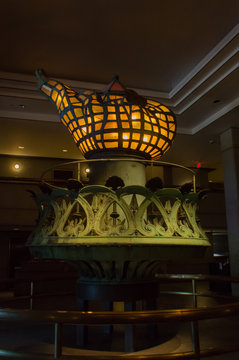 orignal torch of the statue of Liberty