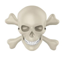 Skull and Crossbones Isolated