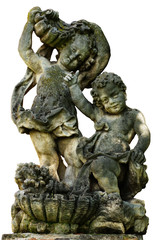 Obraz premium cherub baroque garden decoration