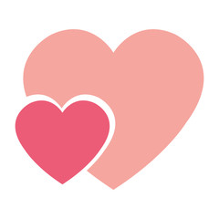 hearts love isolated icon vector illustration design