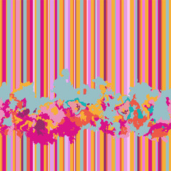 Seamless vertical lines pattern. Vector colorful background