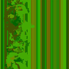 Seamless vertical lines pattern. Vector green background