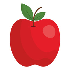 apple fresh fruit icon vector illustration design