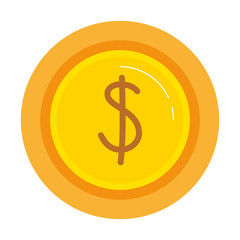 coin money isolated icon vector illustration design