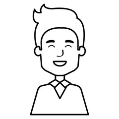 businessman avatar character icon vector illustration design