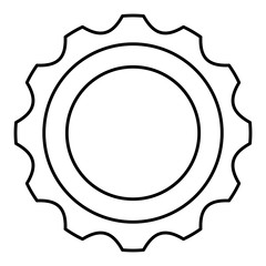 gears machinery isolated icon vector illustration design