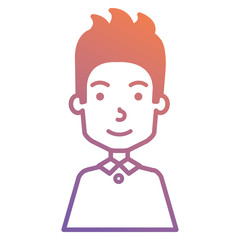 Obraz na płótnie Canvas businessman avatar character icon vector illustration design