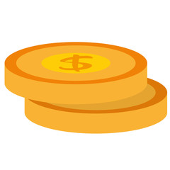 coins money isolated icon vector illustration design