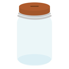 glass jar empty icon vector illustration design