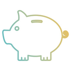 piggy savings isolated icon vector illustration design