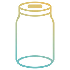 glass jar empty icon vector illustration design