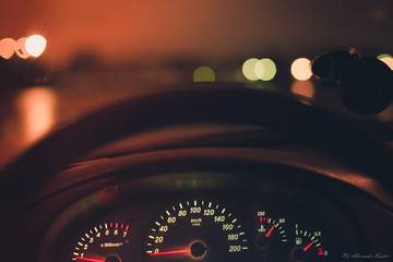 Car and lights