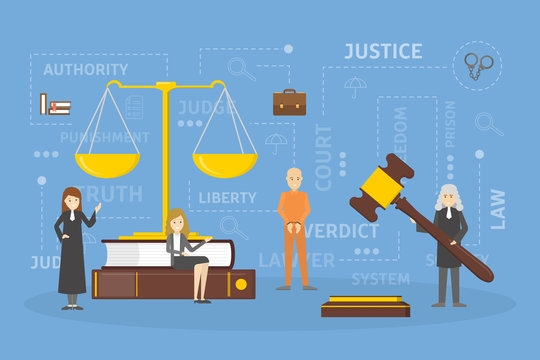 Law concept illustration.