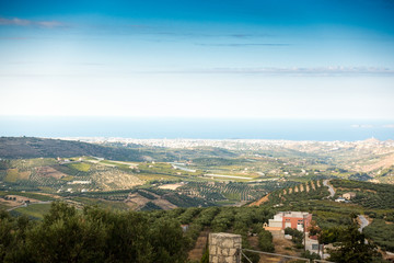 Agricultural field and island