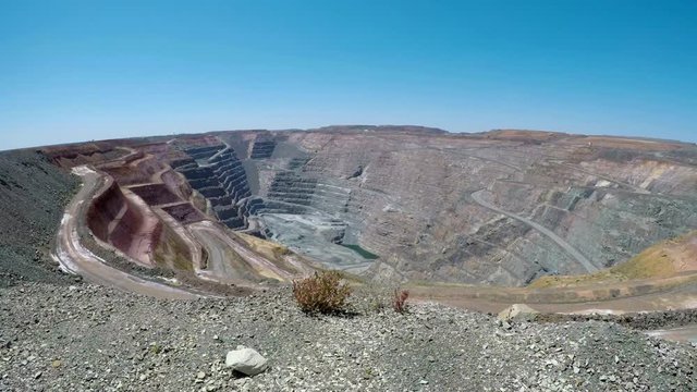 Sprengung Vorbereitung, Goldmine in Australien, Kalgoolie Boulder, Super Pit, Western Australia