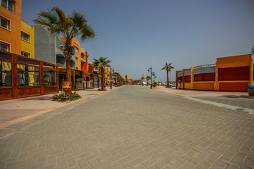 Marina promenade street, Egypt, Hurghada