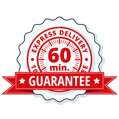 60 minutes Express Delivery illustration