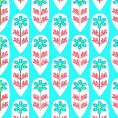 colorful flowers pattern