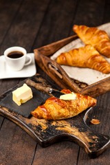 Fresh butter croissants