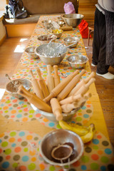 cooking of summer meals by children