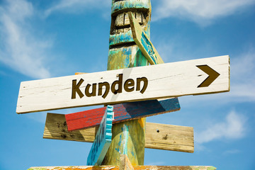 Schild 282 - Kunden