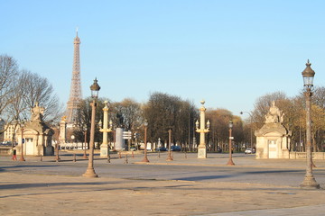 Fototapeta na wymiar Place de la Concorde à Paris, France