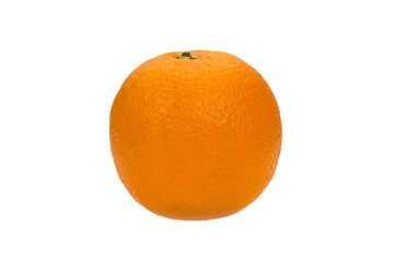 ripe orange on a white background