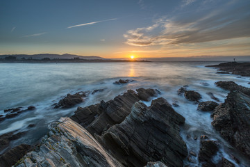 spectacular landscapes, day and night, in lands of Galicia, spain