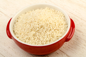 Raw rice heap