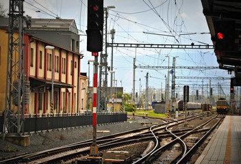 Dworzec kolejowy w Cieszynie - obrazy, fototapety, plakaty