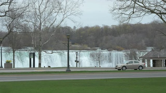 View of the Niagara waterfall 